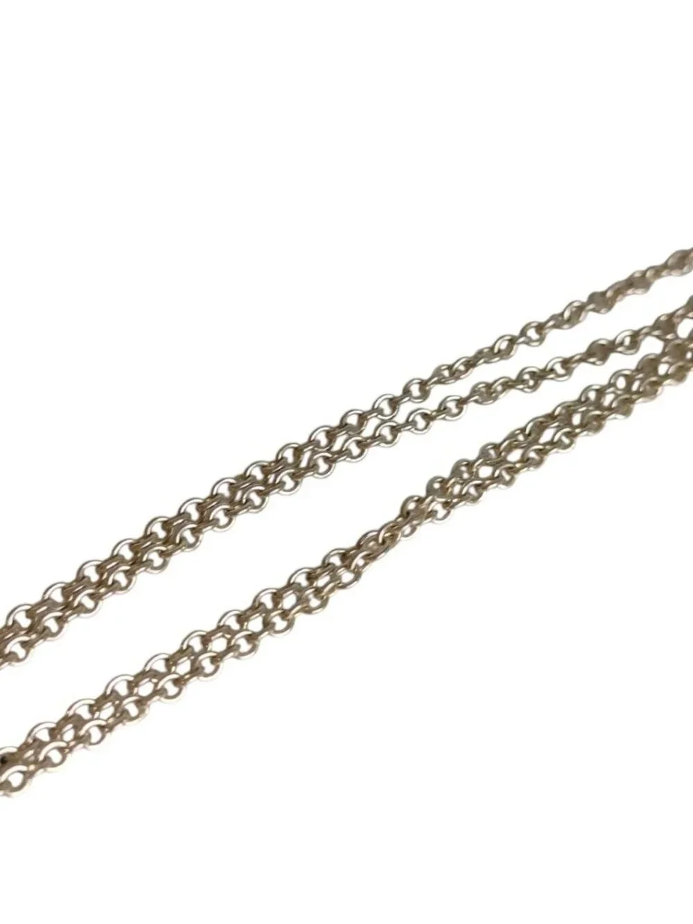 Tiffany & Co Elsa Peretti Open Heart Large Chain Pendant 925 Sterling